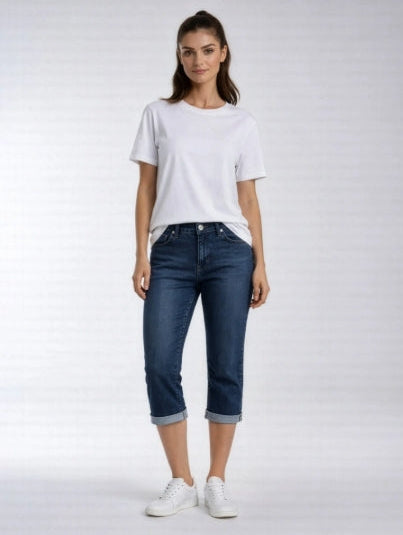 CARRELI JEANS Capri stretch jeans - PC-001