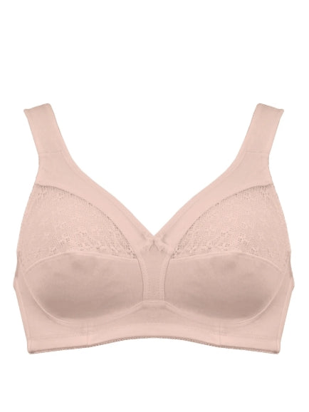 Naturana Wirefree Cotton Full Cup Bra - Nude - 5515