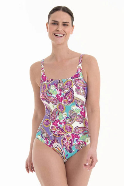 Anita Care Carini Mastectomy One-Piece Swimsuit - Size 14 Cup D - Pastel Pink - M4 6263