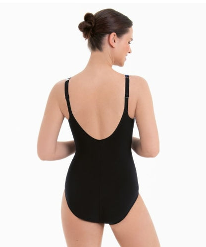 Anita Care Praia One-Piece Mastectomy - Black / Pool Blue - M4 6311
