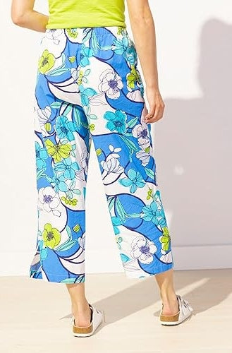 Escape Coastal Cotton Floral Resort Pant- Riveria - 62351