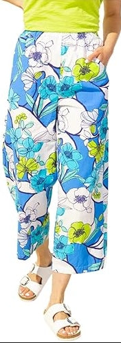 Escape Coastal Cotton Floral Resort Pant- Riveria - 62351