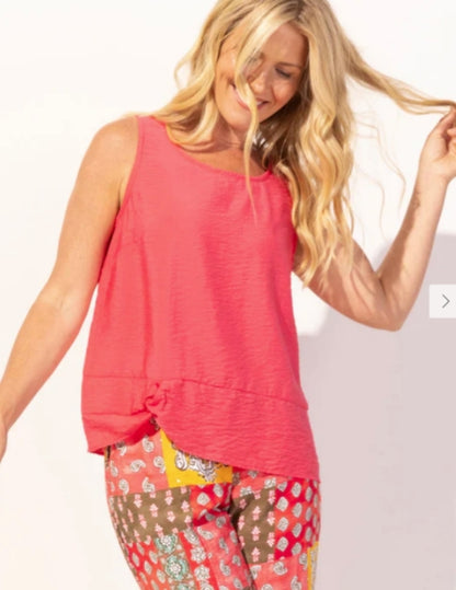 Escape Button Back Tank Top - 37017