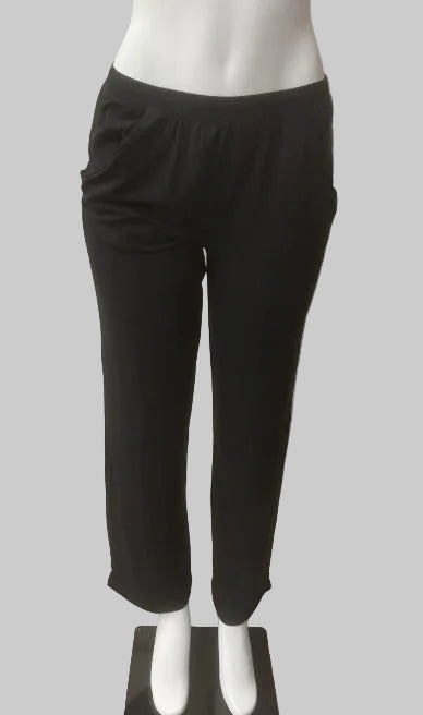Lotus Sleep Pants With Pockets - Small - Black - L2002
