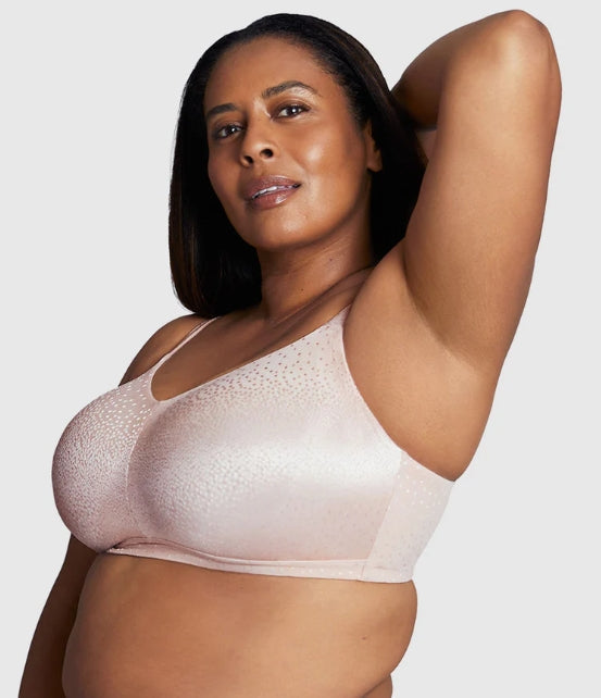 Wacoal Back Appeal H-J Cup Wire Free Bra - Rose Dust - 852403