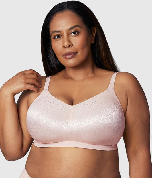Wacoal Back Appeal H-J Cup Wire Free Bra - Rose Dust - 852403
