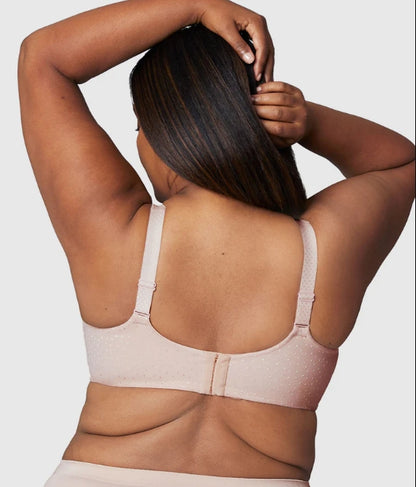 Wacoal Back Appeal H-J Cup Wire Free Bra - Rose Dust - 852403
