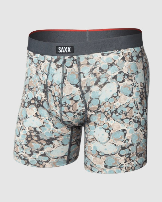 SAXX VIBE XTRA-Soft Comfort Boxer Brief 6" - Marble Camo-Clay Blue - SXVX24F-MCC