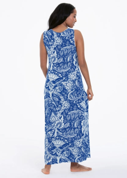 Anita Oliva Paisley Dress - Gentian - M3 8604