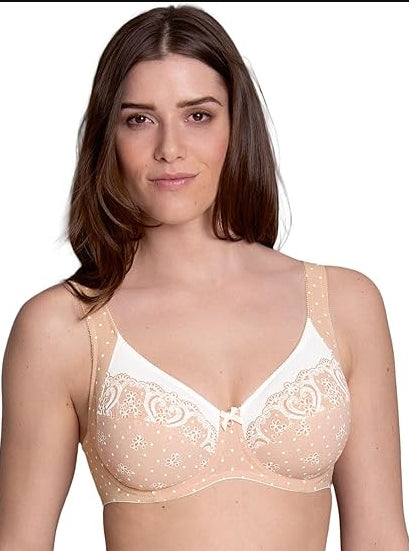 Anita Belvedere Underwired Comfort Bra - Size 34 F - Powder Peach - 5886