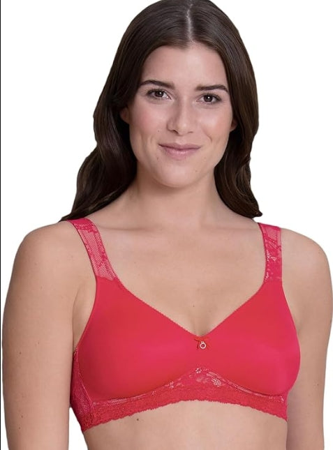 Anita Rosa Faia Abby Lace Non-Wired Soft Bra - Cherry - 5218