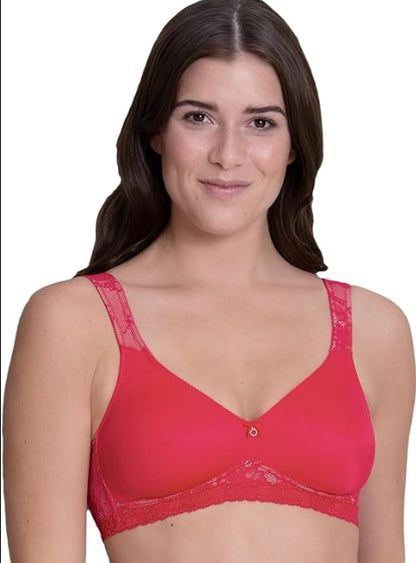 Anita Rosa Faia Abby Lace Non-Wired Soft Bra - Cherry - 5218