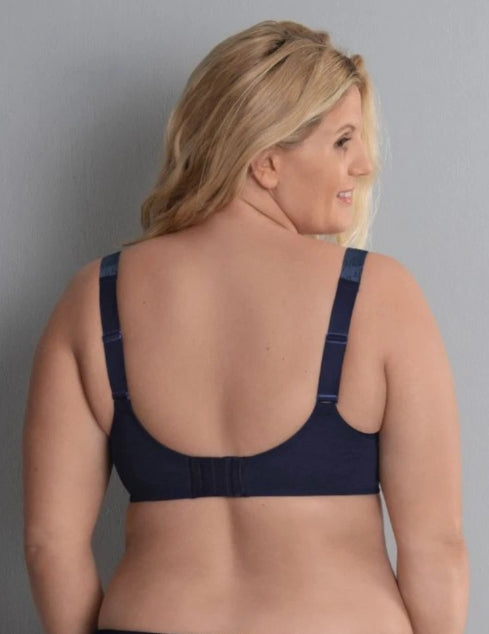Anita Rosa Faia Fleur Underwire Bra - Size 36 F - Maritime Blue -5653