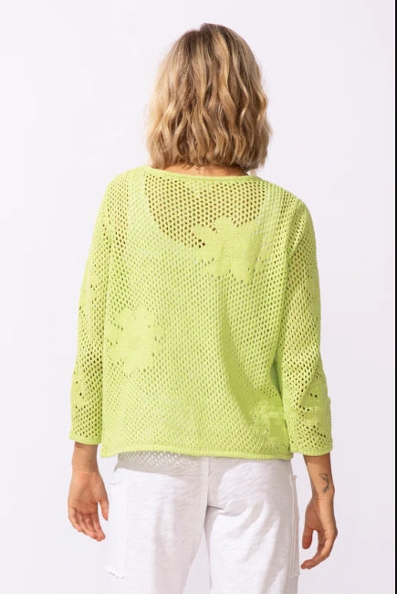 Escape by Habitat Floral Crochet Easy Pullover - 65175