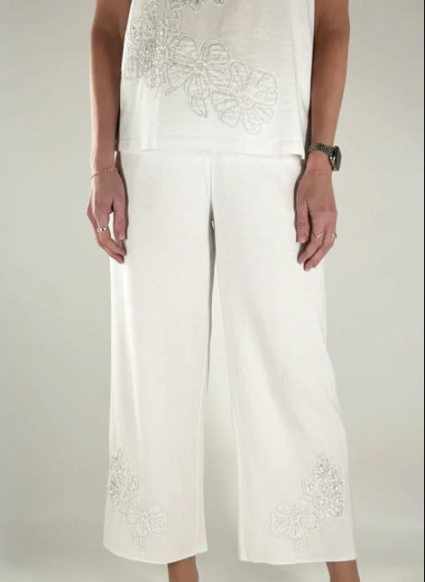 Escape by Habitat Embroidered Applique Pocket Flood Pant - 65426