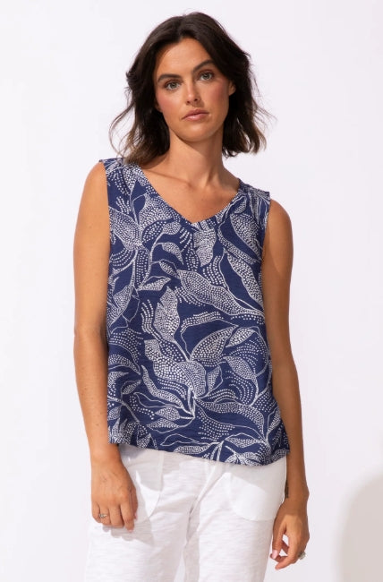 ESCAPE BY HABITAT ESCAPE - REGATTA RESORT PRINT TANK - Navy - 35610