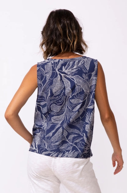 ESCAPE BY HABITAT ESCAPE - REGATTA RESORT PRINT TANK - Navy - 35610