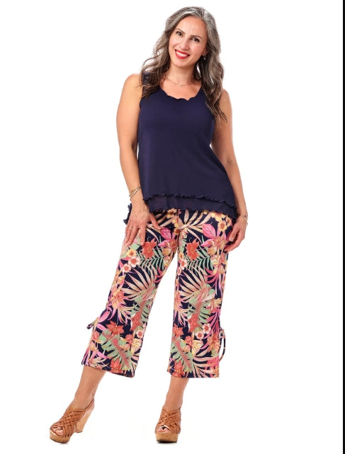 Rapz Capri Pant - Floral - 4666