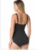 Gabar V Neck One Piece - Blk/Wht - G9U434 005