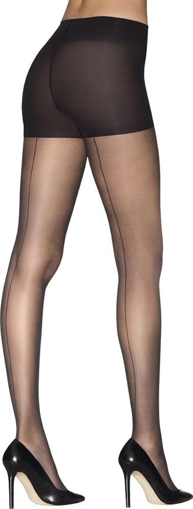 Silks Backseam Control Top Pantyhose -  Black - 19247