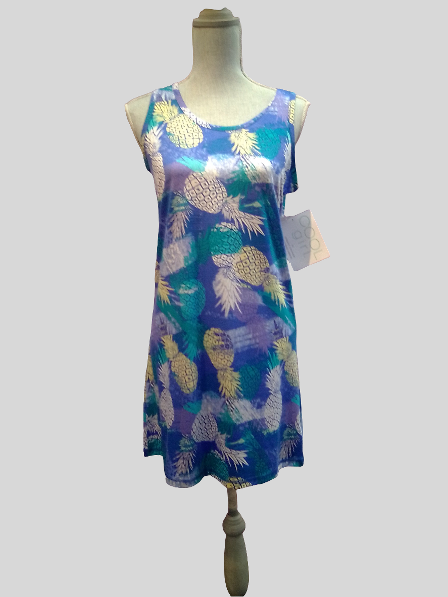 Cool Girl Tank Sleep Shirt - Pineapple print - C325207