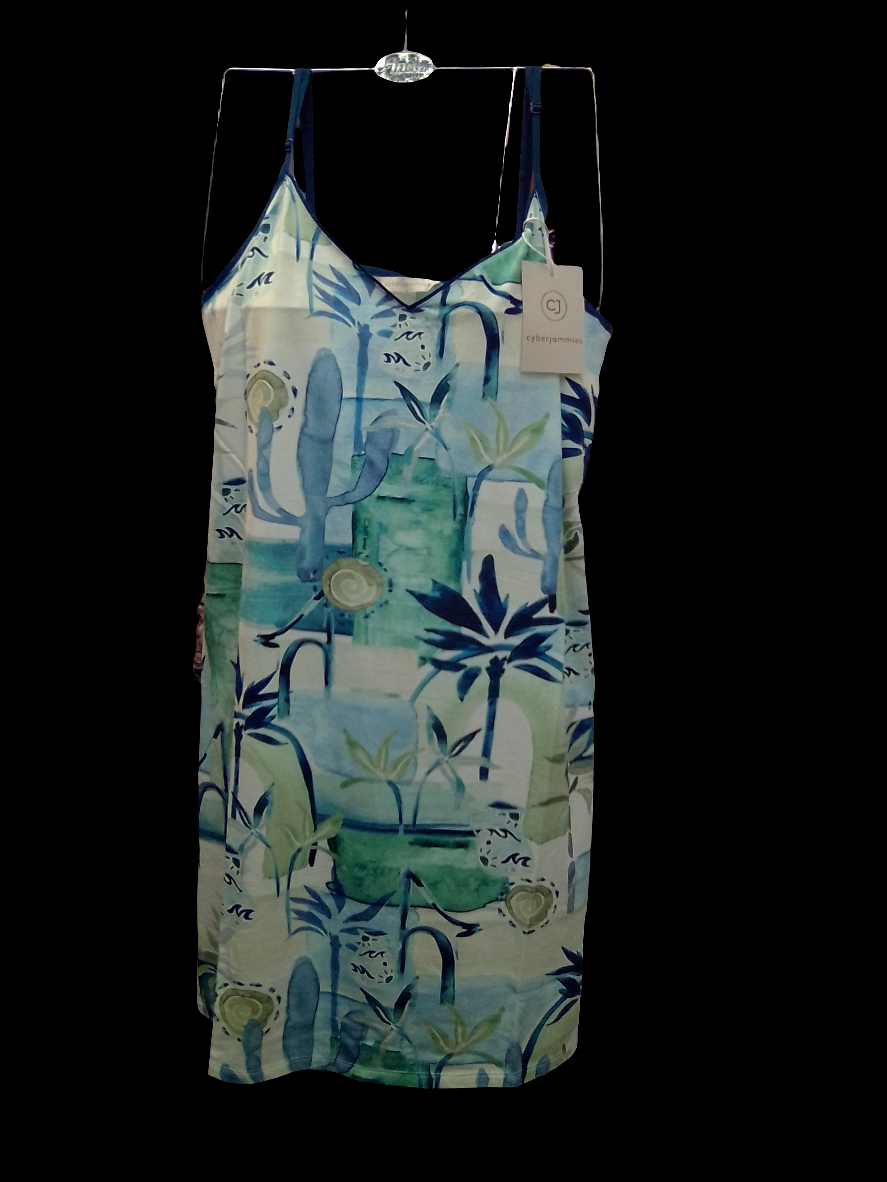 Cyberjammies Slip Dress -Harriet Cream Watercolour Landscape - 0722