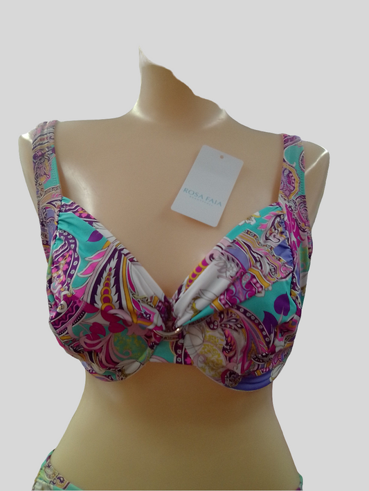 Anita Rosa Faia Paisley Printed Bikini Top