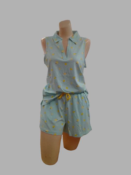 Lattelove Sleeveless Polo & Short Set