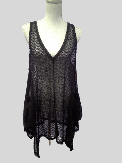 Rapz Mesh Pocket Cover Up - O/S - Black Sparkle - 4759