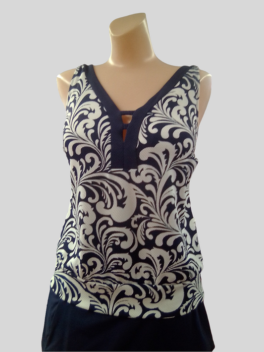 Beach House Swim Sea Spray Monica Tankini Top - H1D573