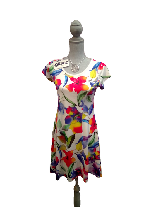 Gitane Short Floral Dress - Paris 19463W