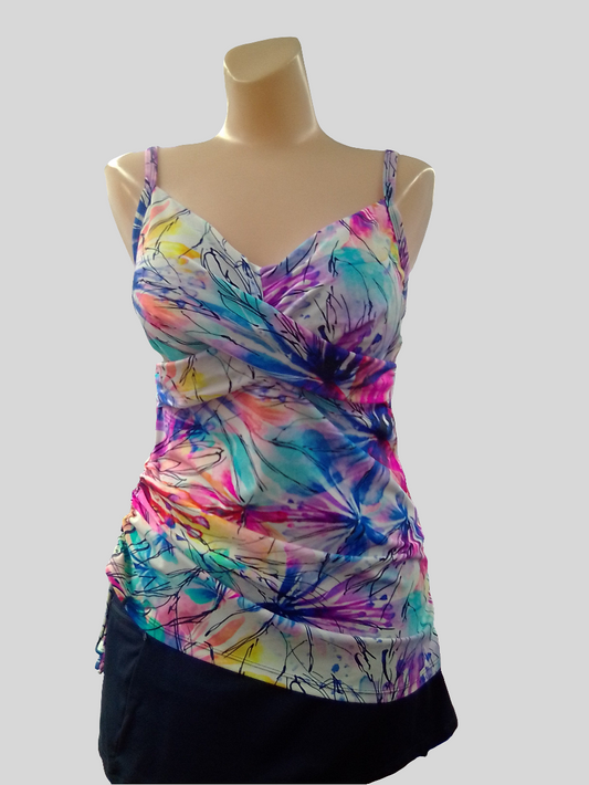 Karmilla Abstract Tankini Top T1-409