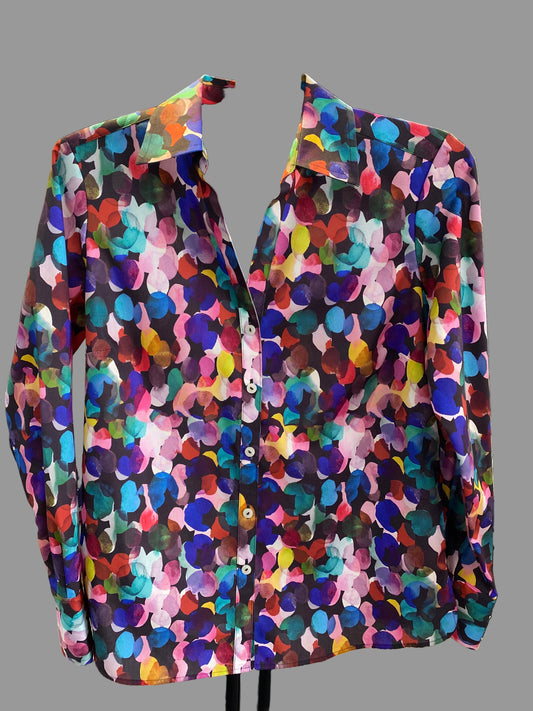 Foxcroft Mary Colorful Abstract Blouse - Multi - 202731