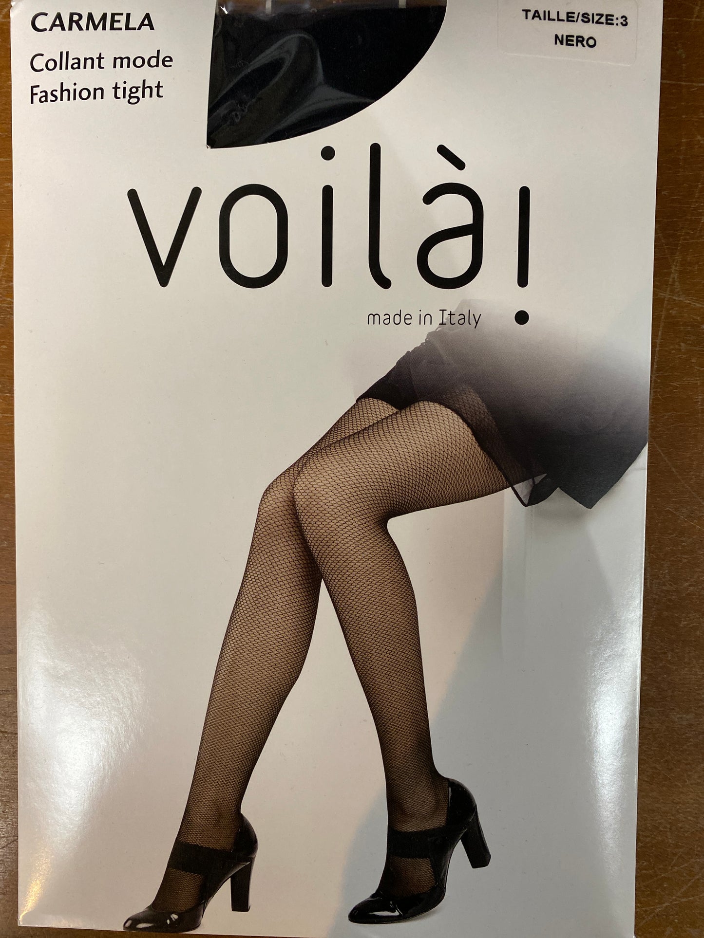 Carmela Voila! Italian Fashion Tights - Nero