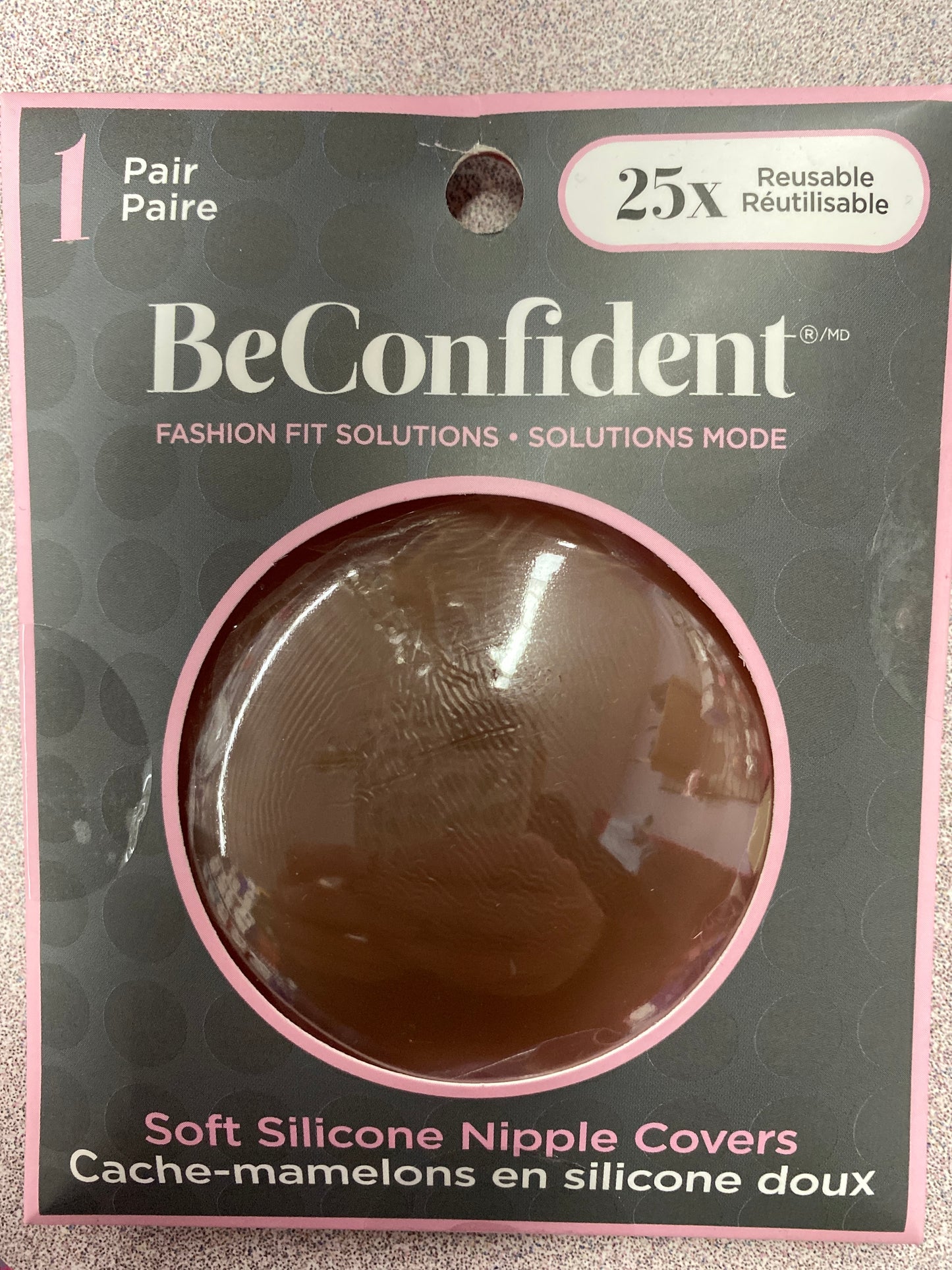 BeConfident Reusable Silicone Nipple Covers - Light BC30125CR or Dark BC30125TIR