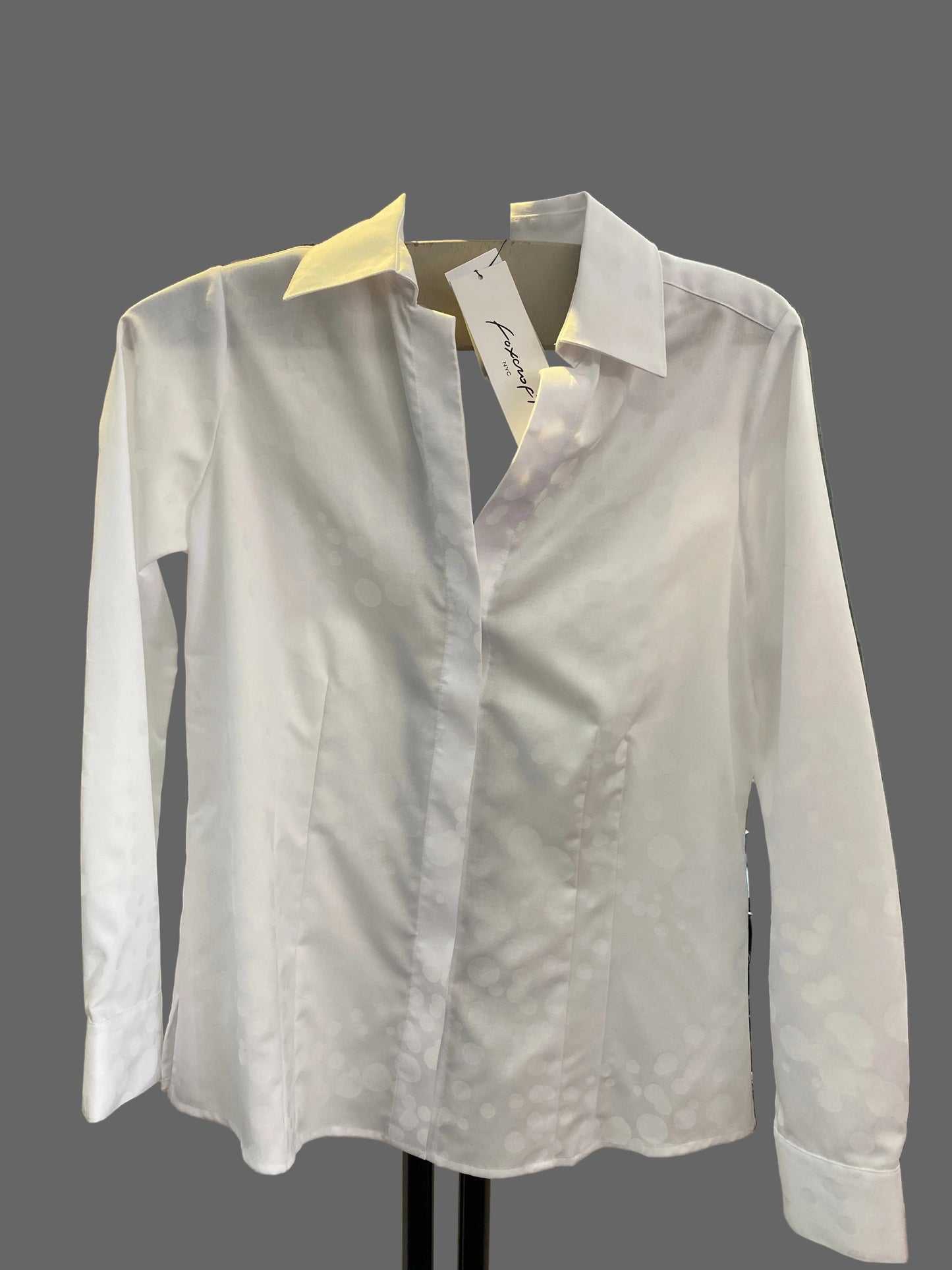 Foxcroft Women's White Dot Dress Shirt - 200870