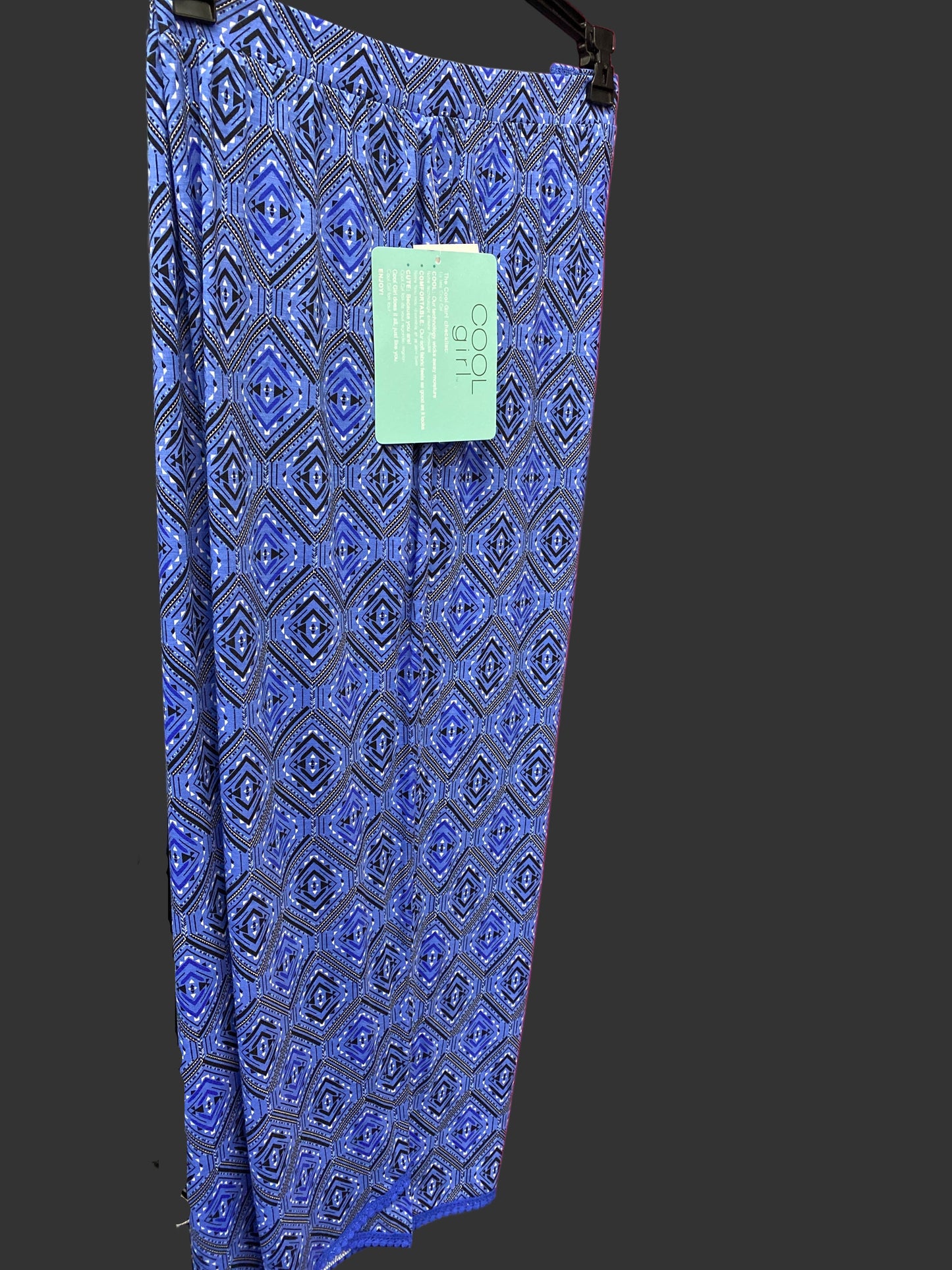 Cool Girl  Lounge Bottoms - Blue Geometric - C325300