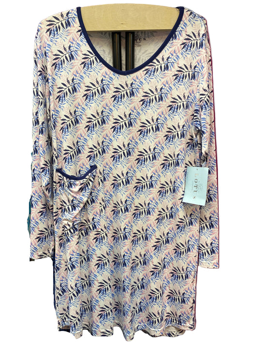 Lotus Lingerie Tropical Leaf Print Night Dress - L1008