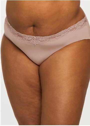 Montelle Intimates Lace Trim Brief Panties - 9004