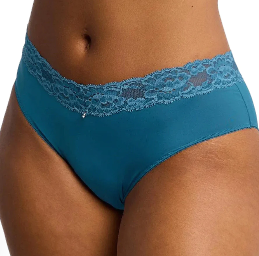 Montelle Intimates Lace Trim Brief Panties - 9004