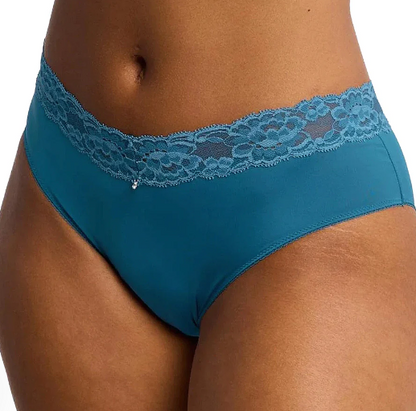 Montelle Intimates Lace Trim Brief Panties - 9004