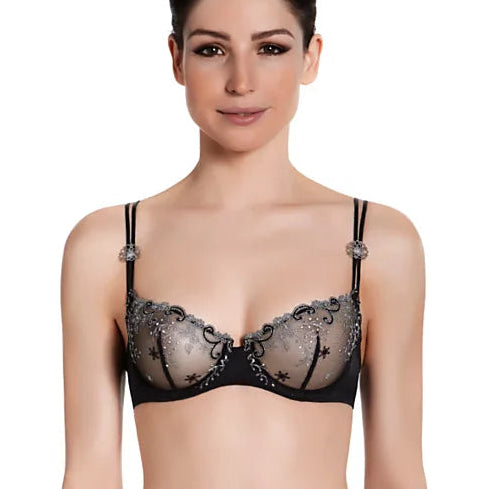 Simone Perele Delice Demi Cup Balcony Bra - Gem/Black - 12X330  088